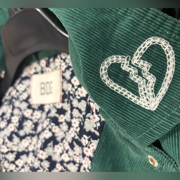 BDG Urban Outfitters Mushroom Corduroy Varsity Jacket Women’s Juniors Size S-P - Picture 11 of 11